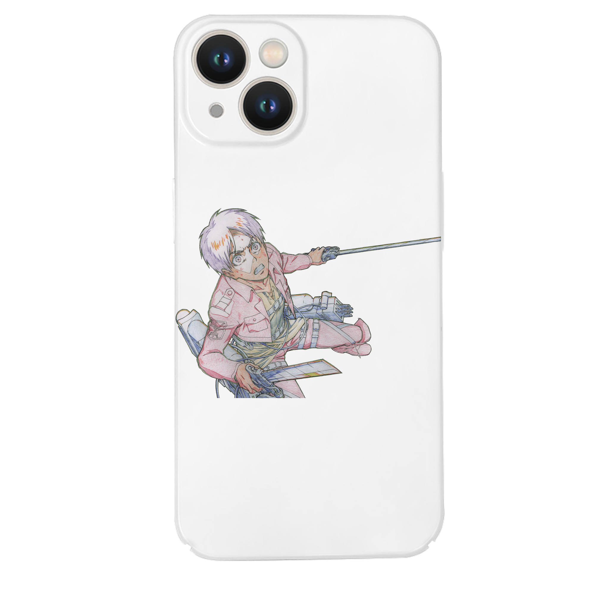 （画像用） 進撃の巨人 エレン･イェーガー Attack on Titan Eren Jäger 【iPhone 14シリーズ対応】ハードケース